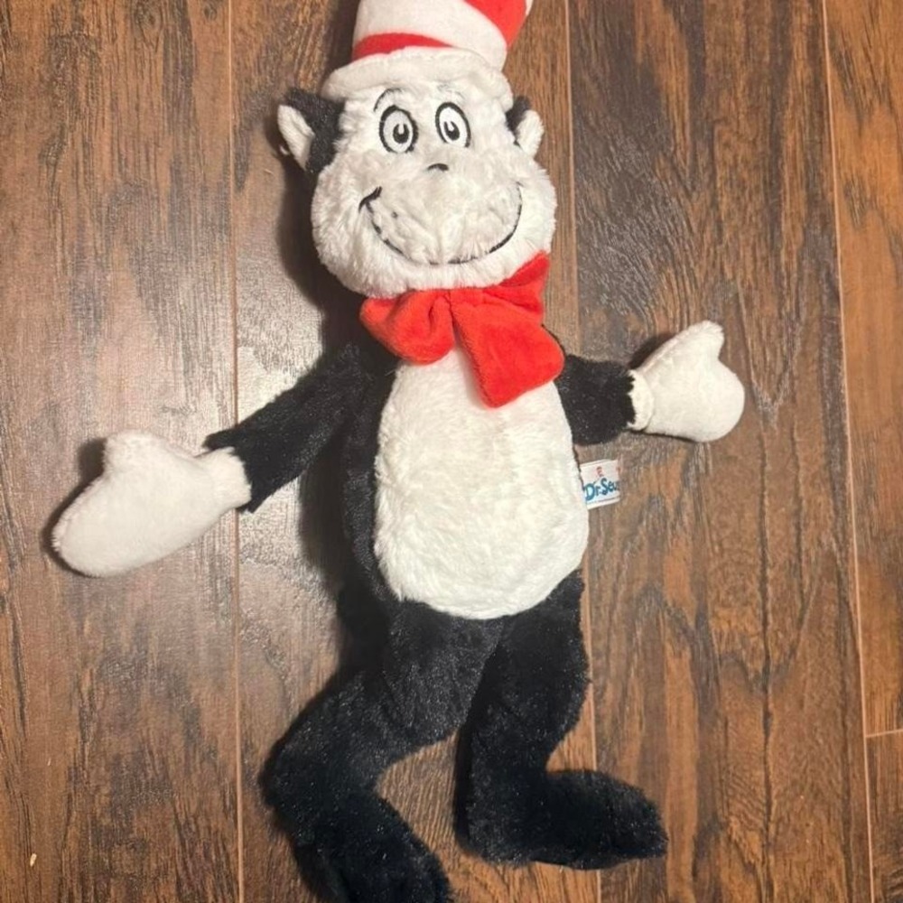 Seuss Cat in the Hat Plush Stuffed Animal Toy Classic Storybook Character Plush